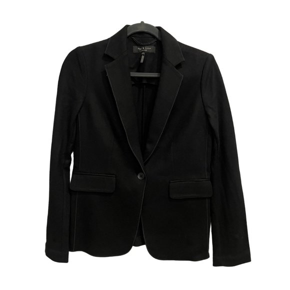 Rag & Bone Black New York Blazer Jacket, 2